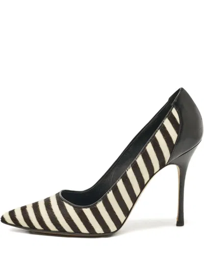 Pre-owned Manolo Blahnik 1054594 Black