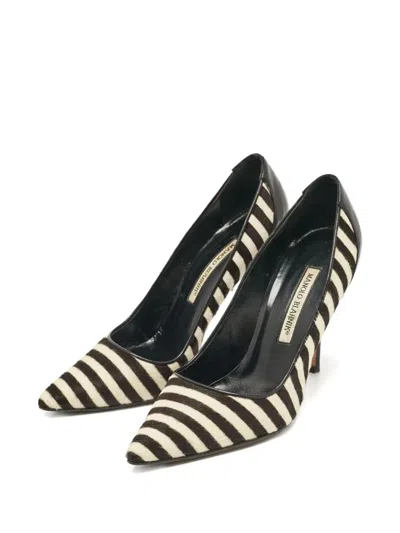 Pre-owned Manolo Blahnik 1054594 Black