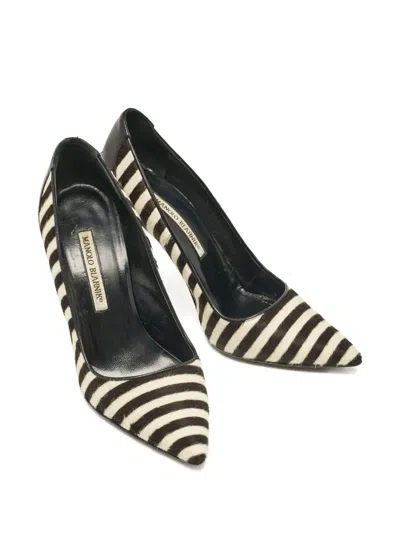 Pre-owned Manolo Blahnik 1054594 Black