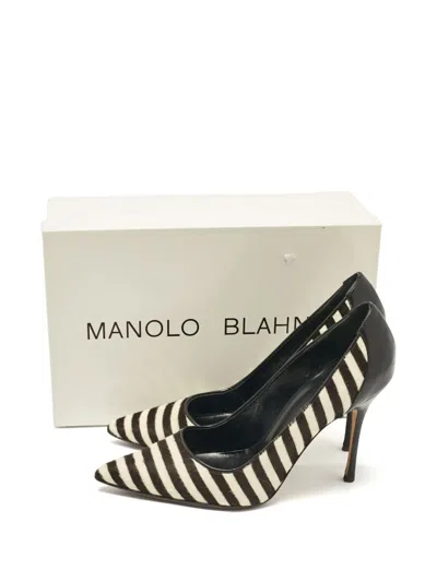 Pre-owned Manolo Blahnik 1054594 Black