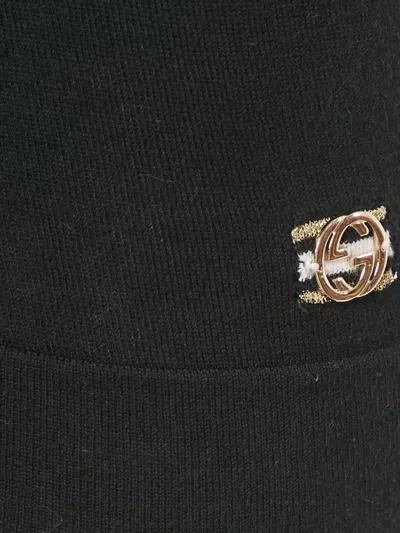 Pre-owned Gucci V-neck Sleeveless Tank Top In Black