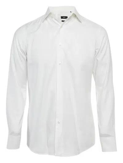 Pre-owned Hugo Boss Cotton Shirt In White