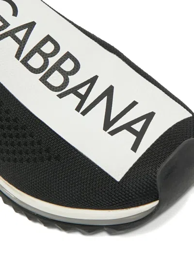 Pre-owned Dolce & Gabbana Sorrento Sculpted-sole Slip-on In Black