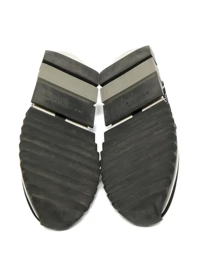 Pre-owned Dolce & Gabbana Sorrento Sculpted-sole Slip-on In Black