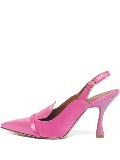 Pre-owned Malone Souliers Pointed-toe Heeled Pumps In Pink
