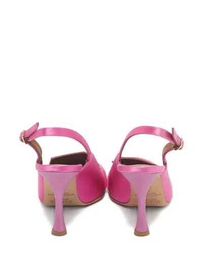 Pre-owned Malone Souliers Pointed-toe Heeled Pumps In Pink