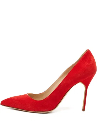 Pre-owned Manolo Blahnik 1138989 Red