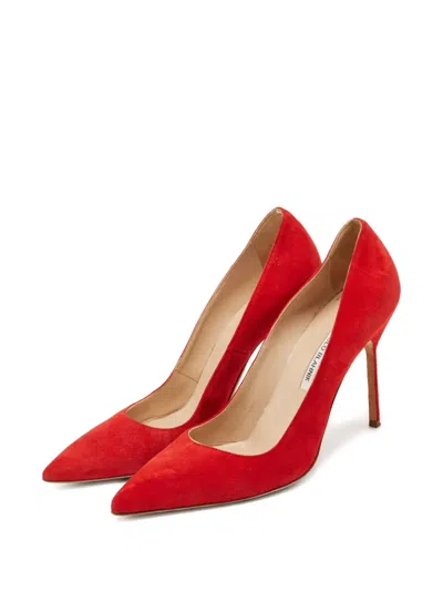 Pre-owned Manolo Blahnik 1138989 Red