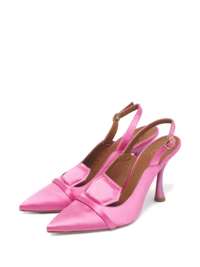 Pre-owned Malone Souliers Pointed-toe Heeled Pumps In Pink