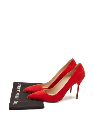 Pre-owned Manolo Blahnik 1138989 Red