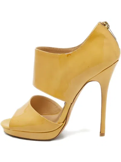 Pre-owned Jimmy Choo 768809 Beige In Neutral