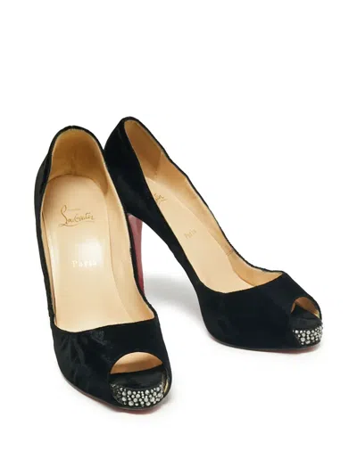 Pre-owned Christian Louboutin 120mm Very Privé Pumps In Black