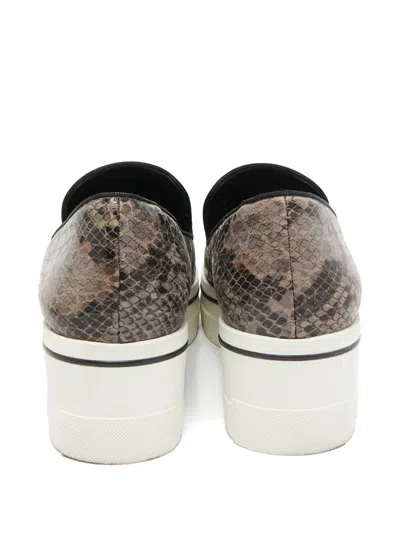 Pre-owned Stella Mccartney Binx Platform Slip-on Sneakers In Brown