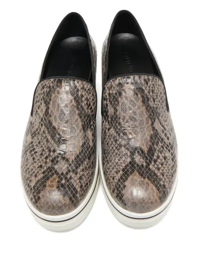 Pre-owned Stella Mccartney Binx Platform Slip-on Sneakers In Brown