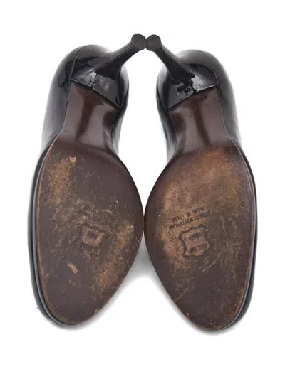 Pre-owned Stuart Weitzman 55mm Patent Leather Pumps In Black