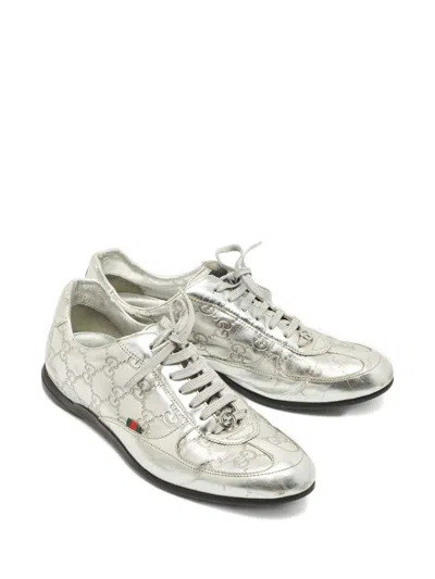 Pre-owned Gucci 1148936 Silver In Gray