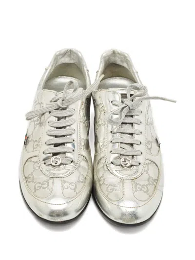 Pre-owned Gucci 1148936 Silver In Gray