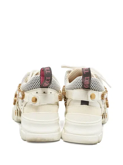 Pre-owned Gucci Flashtrek Chunky Sneakers In Neutral
