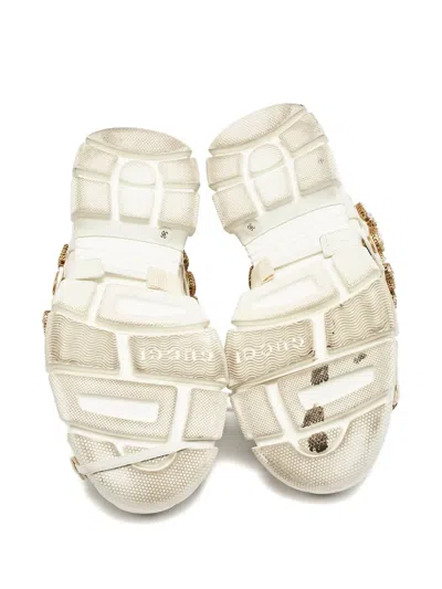 Pre-owned Gucci Flashtrek Chunky Sneakers In Neutral