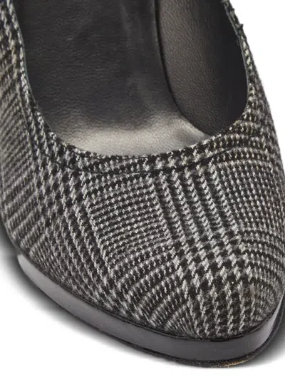 Pre-owned Stuart Weitzman 125mm Tweed Pumps In Black