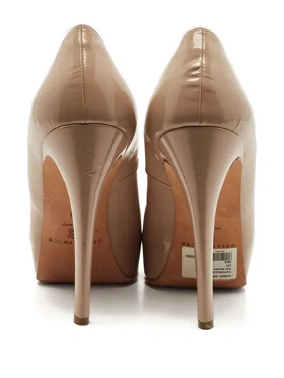 Pre-owned Brian Atwood 130mm Platform Pumps In Neutral