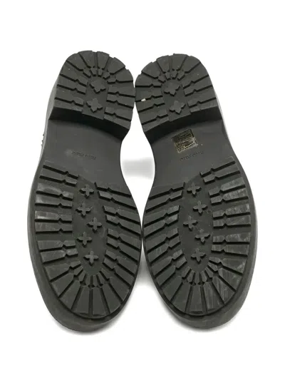 Pre-owned Miu Miu Patent-leather Oxford Shoes In Black