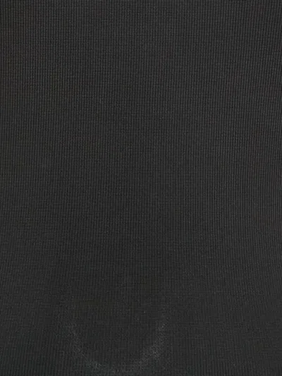 Pre-owned Balmain Halterneck Lace-up Mini Dress In Black