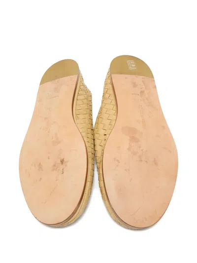 Pre-owned Bottega Veneta Intrecciato Leather Loafers In Neutral