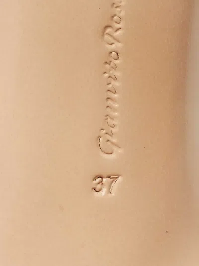 Pre-owned Gianvito Rossi 37 Plexi Pointed Pumps (11 Cm) In White