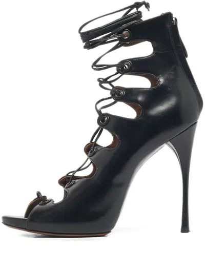 Pre-owned Alaïa Strappy Heeled Sandals In Black