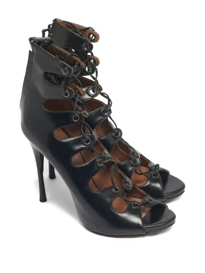 Pre-owned Alaïa Strappy Heeled Sandals In Black