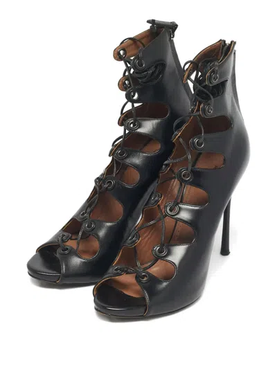 Pre-owned Alaïa Strappy Heeled Sandals In Black