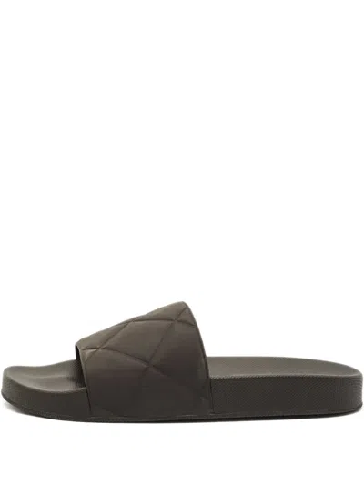 Pre-owned Bottega Veneta Brown Slides