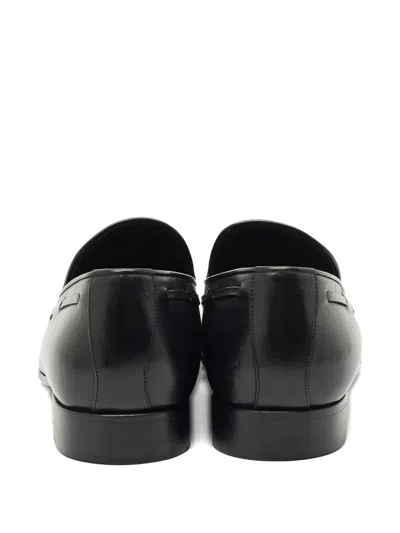 Pre-owned Giuseppe Zanotti Vintage Leather Loafers In Black