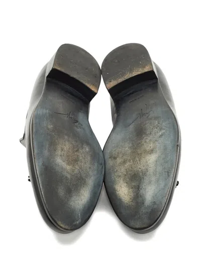 Pre-owned Giuseppe Zanotti Vintage Leather Loafers In Black