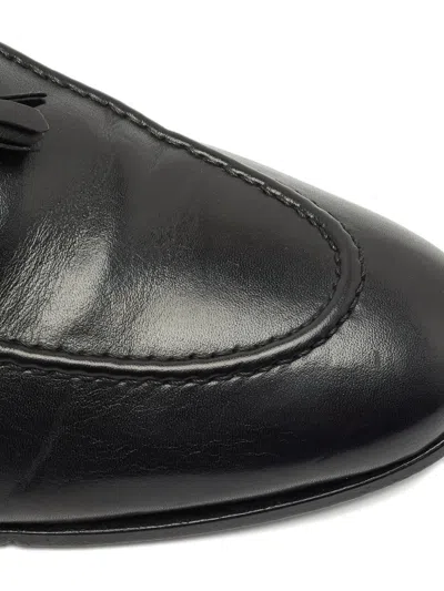 Pre-owned Giuseppe Zanotti Vintage Leather Loafers In Black