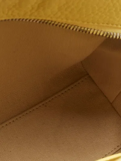 Pre-owned Jacquemus Le Petit Turismo Leather Tote Bag In Yellow