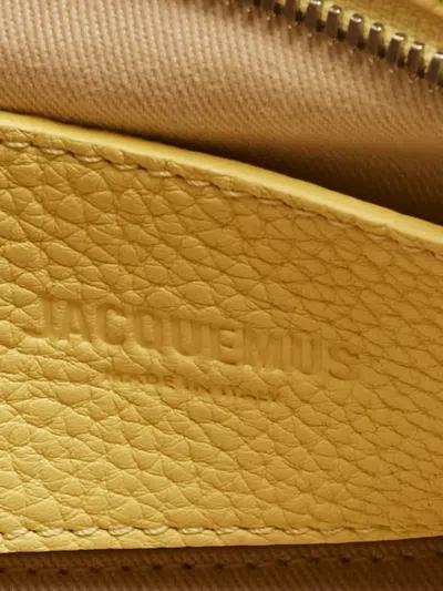 Pre-owned Jacquemus Le Petit Turismo Leather Tote Bag In Yellow
