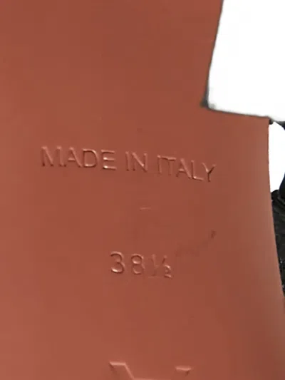 Pre-owned Amina Muaddi Gilda Crystal-embellished Sandals In Black