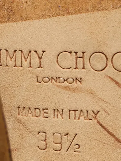 Pre-owned Jimmy Choo Kayden Platform Sandals In Brown