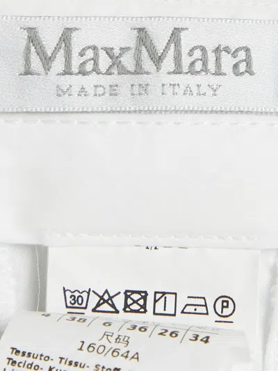 Pre-owned Max Mara Pleated-front Side-pockets Trousers In White
