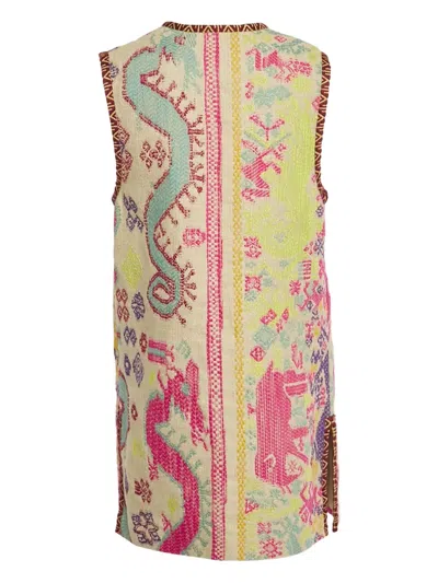 Pre-owned Etro Jacquard Gilet In Neutral