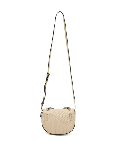 Pre-owned Karl Lagerfeld Quilted Crossbody Bag In Neutral
