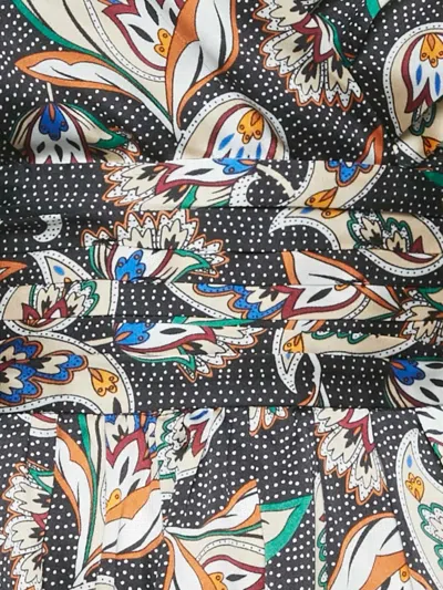 Pre-owned Maje Paisley Playsuit In Black