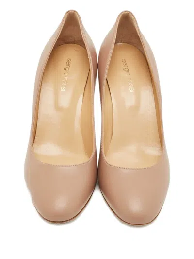 Pre-owned Sergio Rossi Vintage Madame Leather Pumps In Neutral
