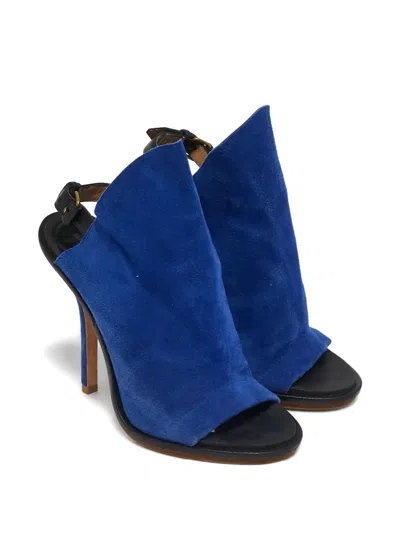 Pre-owned Balenciaga Glove Open-toe Sandals In Blue