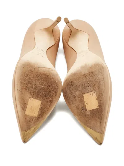 Pre-owned Dior Cherie Pointed-toe Pumps In Neutral