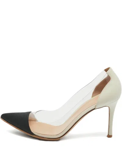 Pre-owned Gianvito Rossi Plexi Pumps In White