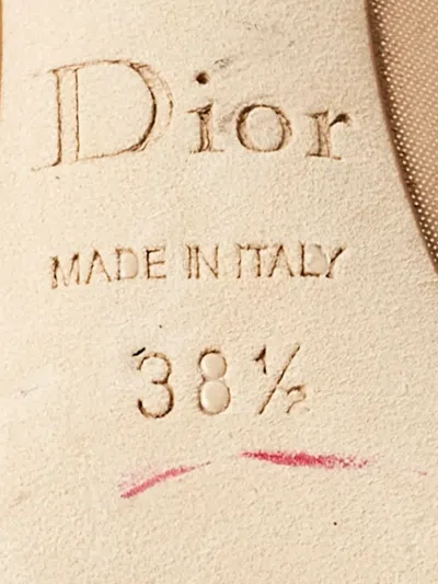 Pre-owned Dior Cherie Pointed-toe Pumps In Neutral