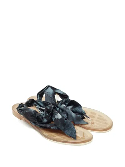 Pre-owned Dior Kaleidoscope Pattern Sandals In Blue